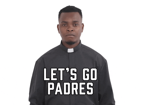 Lets Go Padres Priest Fist Pump GIF