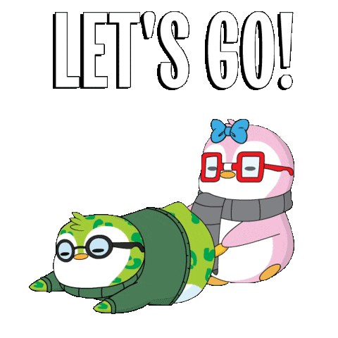 Lets Goooo Dragged Pudgy Penguin GIF