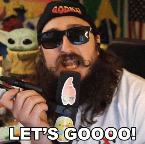 Lets Goooo Gamer Godku Singing GIF