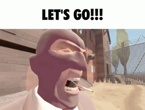 Lets Goooo Team Fortress Spy Character GIF