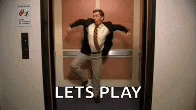 Lets Play A Game Elevator Dance GIF