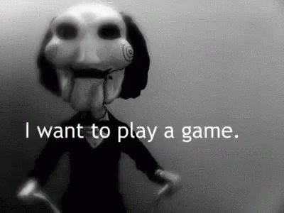 Lets Play A Game Horror Face GIF
