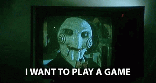 Lets Play A Game Jigsaw Scary Mask GIF