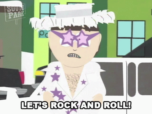 Lets Rock And Roll Southpark GIF