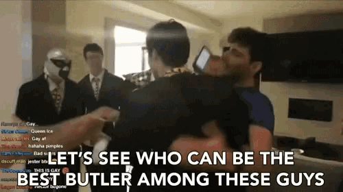Lets See Who Can Be The Best Buttler Among These Guys Servant Gif GIF