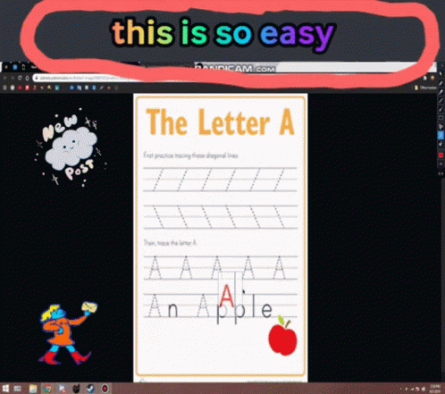 Letter A This Is So Easy GIF