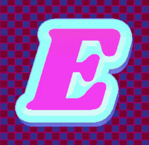 Letter E Bold Light GIF