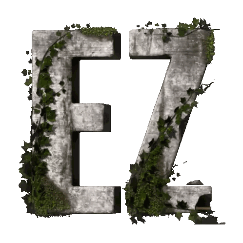 Letter E Surrounded by Ivy