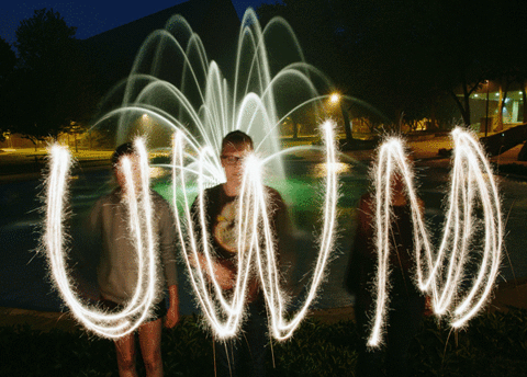 Letter Form Sparklers GIF