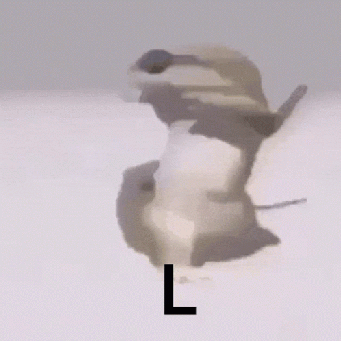 Letter L Dancing Lizard GIF