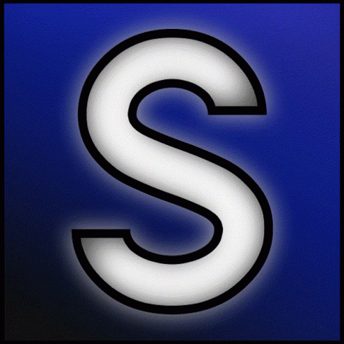 Letter S On Blue Background GIF