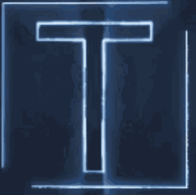 Letter T Glowing Gif GIF