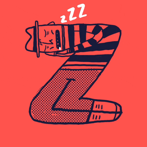 Letter Z Sleeping Nightmare GIF