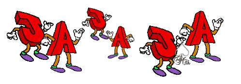 Letters A And A Holding Hands