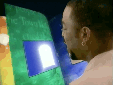 Levar Burton Reading Rainbow Door On Book GIF