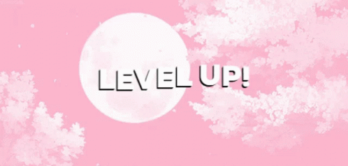 Level Up Pink Sky Mobile Design GIF