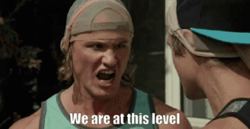 Pumped Up Men Arguing Level Up GIF