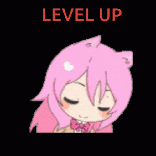 Level Up Anime Rainbow Rave GIF