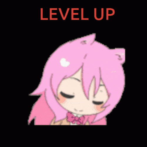 Level Up Anime Rainbow Rave GIF