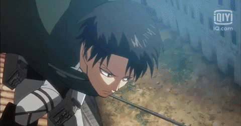 Levi Ackerman Anime Fights Attack On Titan GIF