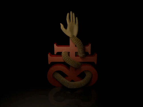 Leviathan Cross Supports Happy Left Handers Day GIF