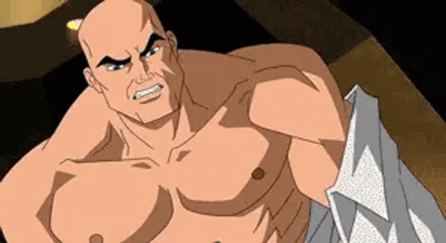 Lex Luthor Superman Getting Muscle Growth Injection GIF