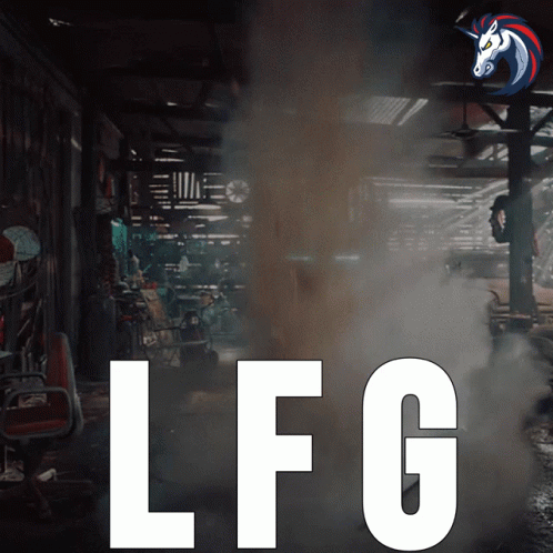 LFG Sign With Unicorn