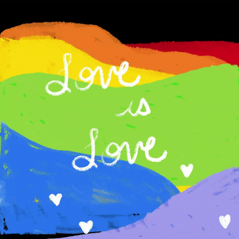 Lgbt Love Hearts GIF