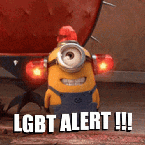 Lgbt Minion Alert GIF