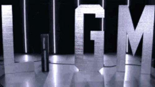 LGM Letters Displayed on Stage
