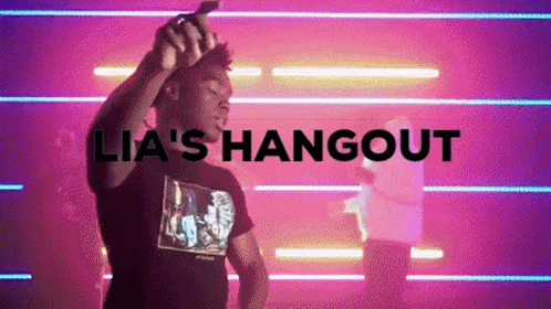 Lia's Hangout On Purple Background GIF