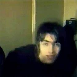 Liam Gallagher Moving Head Downward GIF