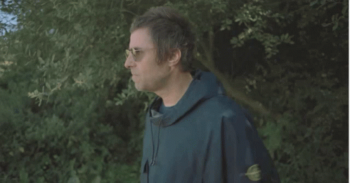 Liam Gallagher Raising His Arms GIF