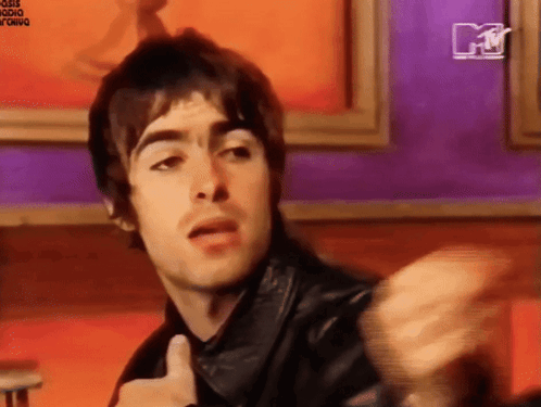 Liam Gallagher Turning Head Away GIF