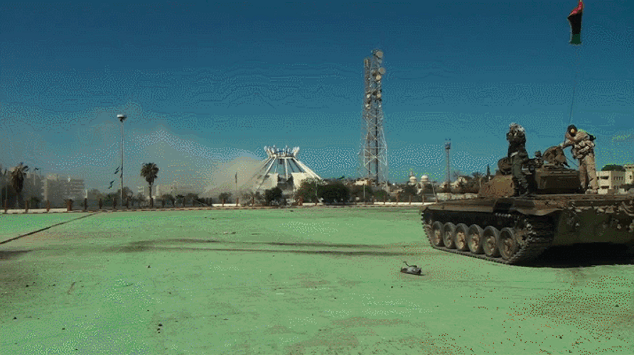 Libya Firing Military Tank GIF