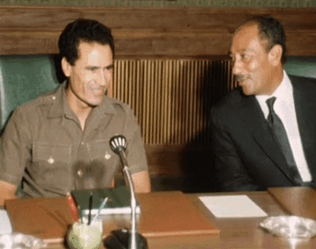 Libyan Muammar And Anwar Sadat GIF