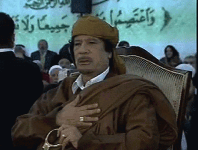 Libyan Muammar Gaddafi Arab Politicians GIF