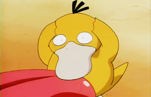 Lickitung Licking Psyduck GIF