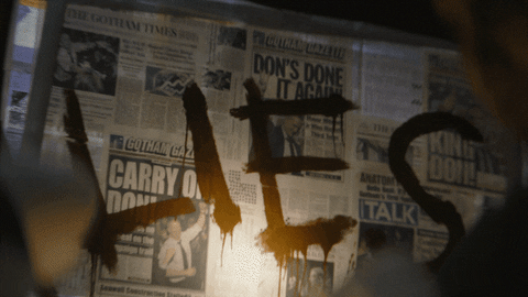 Lies Painted On Newspaper GIF