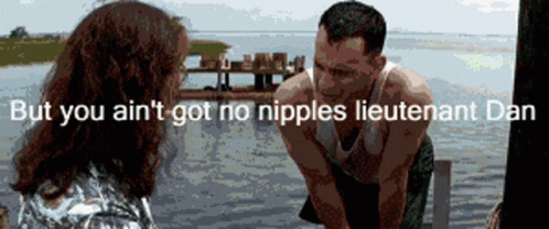 Lieutenant Dan Jumping On Boat Meme GIF