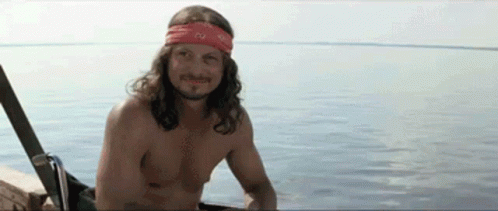 Lieutenant Dan Jumping On Water GIF