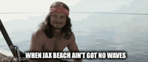 Lieutenant Dan Jax Beach Got No Wave Meme GIF