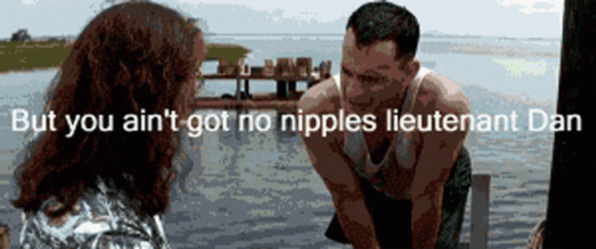 Lieutenant Dan Jumping On Boat Meme GIF