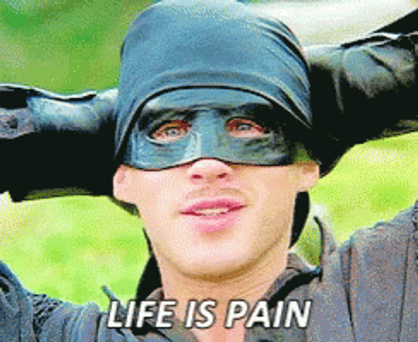 Life Is Pain Princess Bride GIF