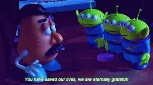 Life Saver Mr Potato Head And Aliens GIF