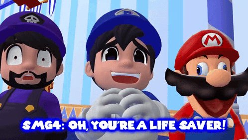 Life Saver Smg4 With Super Mario Smg3 GIF