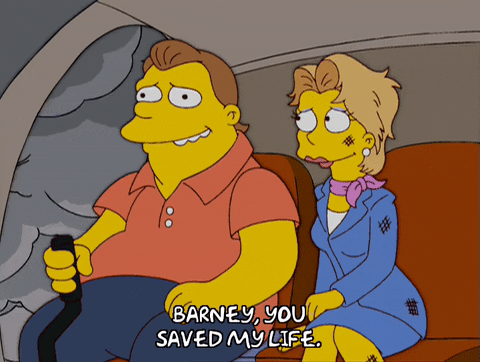 Life Saver The Simpsons Chloe And Barney GIF