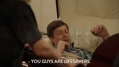 Life Saver Workaholics Anders Holmvik GIF