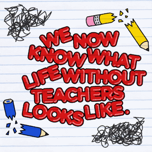 Life Without Teachers Written on Paper