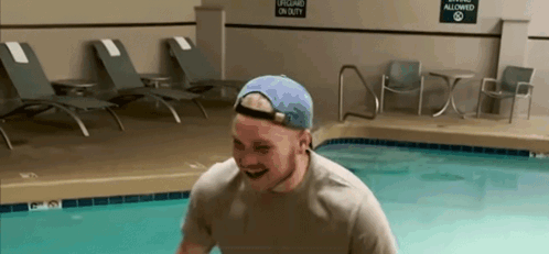 Lifeguard in Pool